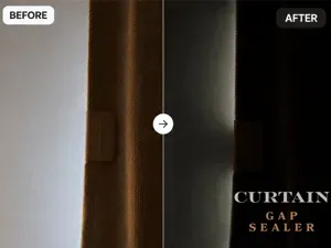 Blackout Curtain Gap Sealer | Light Blocker