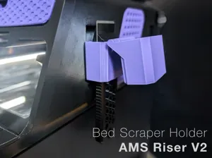 Angled Bed Scraper Holder – AMS Riser V2