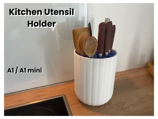 Elegant Kitchen Utensil Holder - Knife, Spatula...
