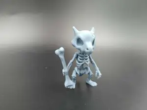 Cubone Skeleton 3D Print Model pokemon kawaii