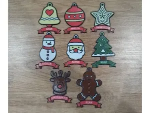 Personalized Christmas Gift Tags & Ornaments Set