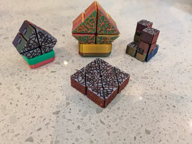 CubeIQ - Voronoi Edition - print-in-place fidget — Image 3 of 3