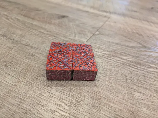 CubeIQ - Voronoi Edition - print-in-place fidget — Image 2 of 3