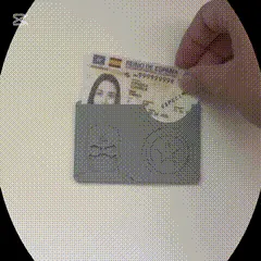 Cartera, billetera Capitan America DNI y Tarjeta