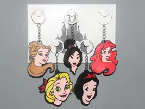 Porte clé Princesse Disney lot de 5