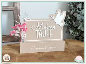 Taufe Tischdekoration personalisierbar