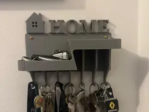 Modern Wall Key Holder with Shelf – Home Organizer