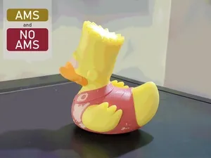 Rubber Duck Bart Simpson | AMS & No AMS
