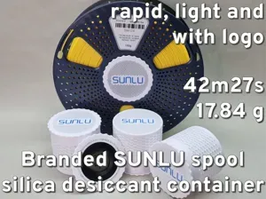 Branded SUNLU new spool silica desiccant container