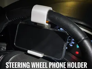 Steering Wheel Mounted Phone Holder