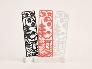 Japanese Pagoda Bookmark | Japan Print