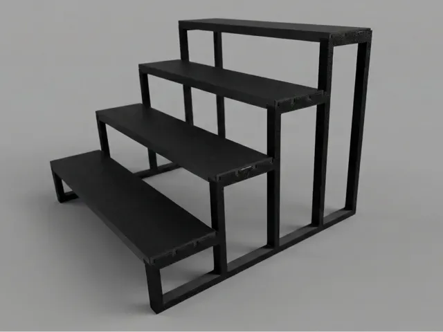 Modern Step Display Shelf for Collectibles