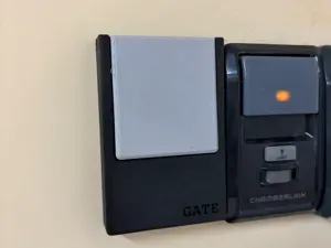 Wall-Mount Push Button Housing for Garage Remote