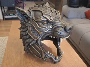 Helm - Fenrir Wolf [Tragbar]