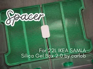 Spacer for 22L IKEA SAMLA Silica Gel Box 2.0