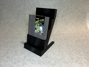 Display stand holder for 5 Nintendo NES games