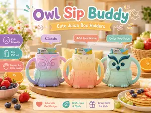 Owl Juice Holder for Kids