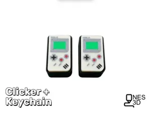Retro Gameboy Clicker + Keychain