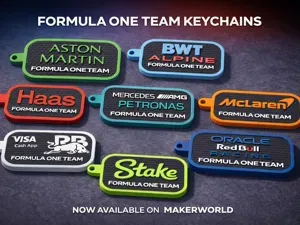 Collection de porte-clés Formula One Team