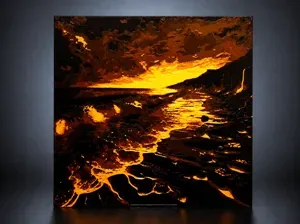 Molten Shoreline-The Edge of Fire and Sea