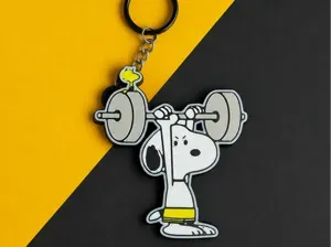 snoopy gym keychain