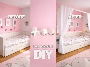Himmelbett Hack IKEA HEMNES DIY