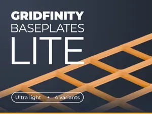 Gridfinity Ultra Lite Baseplates - 2x2/3x3/4x4/5x5
