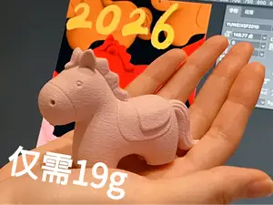 马年：小胖马！可爱的2026新年好礼 （有钥匙扣版）