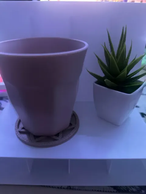Scandinavian Floral Coaster Minimal Nordic Design — Image 4 of 4