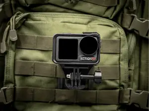 GoPro secure on MOLLE, no wobble on the move