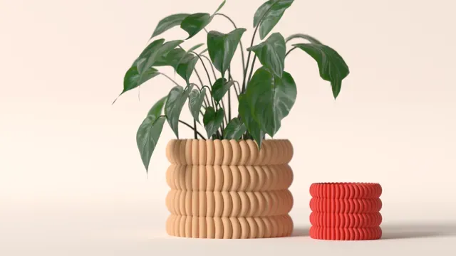 easy to print plant pot. Ribbed disk style planter — Фото 2 из 11