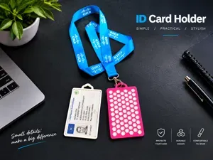 ID Card Holder – Honeycomb Lanyard Hook