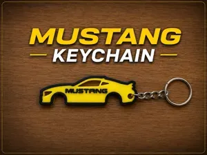 Mustang Keychain