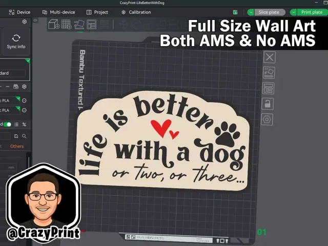Life is Better with Dogs! Pet sign/wall art-No AMS — Фото 4 из 5