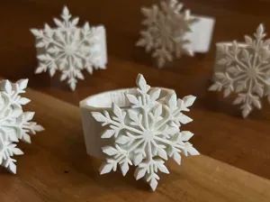 Schneeflocken-Serviettenringe