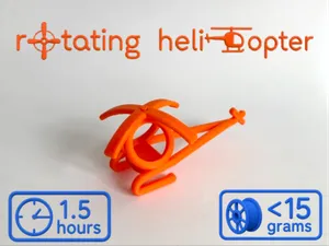 Rotating Helicopter (Easy Print) 