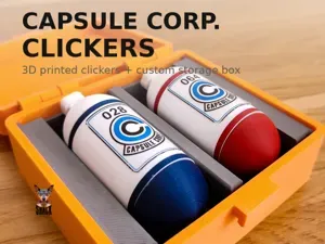 Capsule Corp Fidget Clicker Set | Dragon Ball