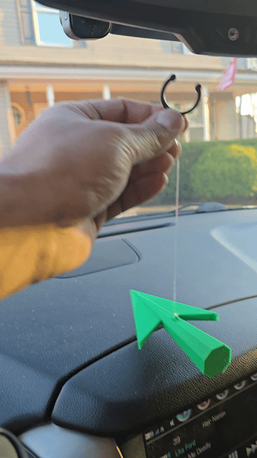 Crazy Taxi Hanging Directional Arrow for your CAR!