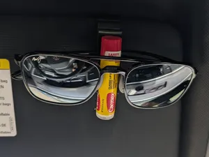 Visor Clip With Sunglass and Chapstick Holder