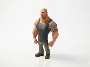 Dwayne Johnson Figurine Movies & TV 3D Printable