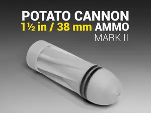 38mm (1 1/2 in) Experimental Potato Cannon ammo