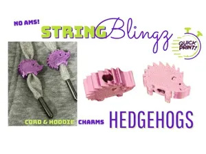 Hedgehog StringBlingz | Hoodie Cord Charms