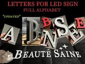 Letters for LED sign (FULL ALPHABET) +Numbers
