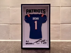 A.J. Brown - New England Patriots - Jersey Frame