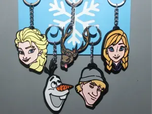 Porte clé Frozen lot de 5