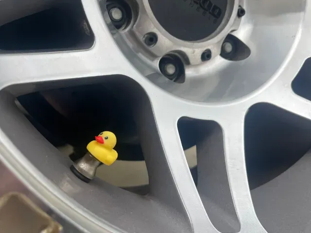 Rubber Ducky Valve Cap! For Cars and Bikes! 