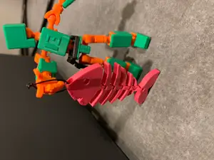 flexi fish keychain