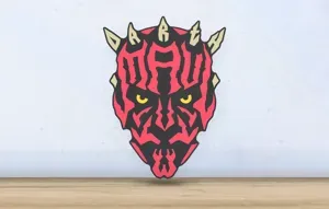 Darth Maul- Layered - Word Wall Art