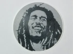 Bob Marley - Vinyl Spiral Wall Art (120mm)
