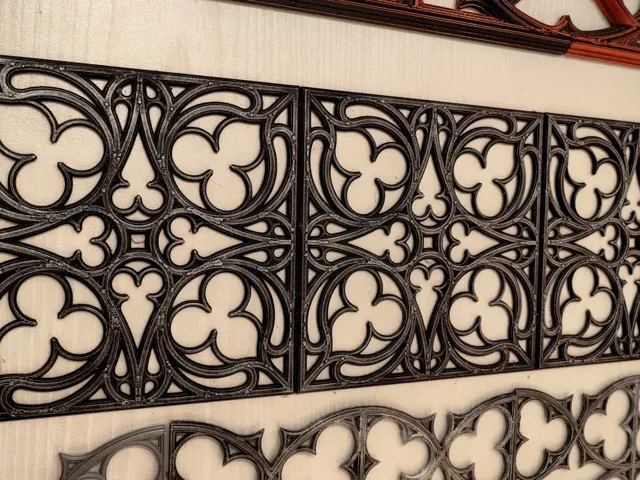 Gothic Tracery Wall Panels – Decorative Tile Set